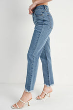 Freestone High-rise Straight Leg Denim Jean