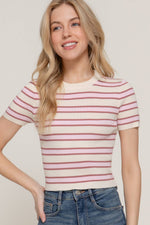 Selena Multi Stripe Sweater Shirt