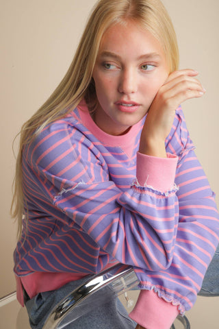 Driftline Stripe Knit Oversized Top