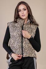 Sierra Leopard Puffer Padded Vest