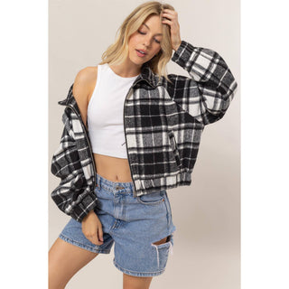 Heartland Plaid Zip-Up Jacket