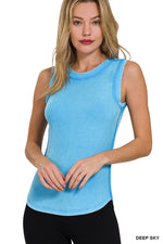 Willow Washed Ribbed Tank
