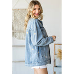 Dancing Daisy Overszied Denim Jacket