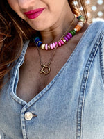 Lyrical Disc Bead Necklace