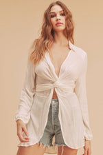 Margot Tie Top (Ivory)