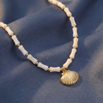 Mother Of Pearl Mixed Beaded Necklace