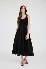 The Emery Mixed Media Midi Dress