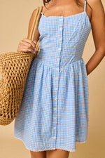 Porch Swing Gingham Dress