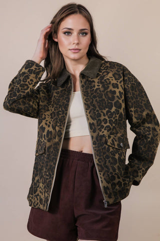 Lennox Cheetah Barn Jacket