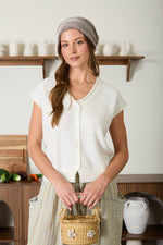 Petal Porch Button Knit Cardigan