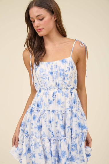 Isla Tie-Back Mini Dress
