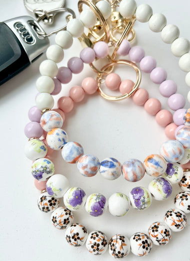 Floral Key Wristlet