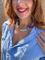 Lyrical Disc Bead Necklace