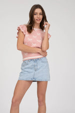 Lottie Bow Ruffle Sweater