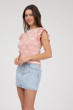 Lottie Bow Ruffle Sweater