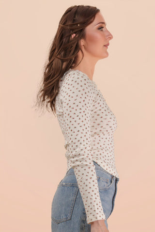 Bow and Bear Printed Knit Top