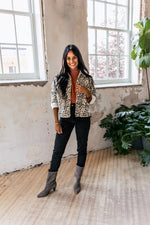 Brownstone Leopard Denim Jacket