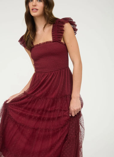 Dahlia Dot Midi Dress