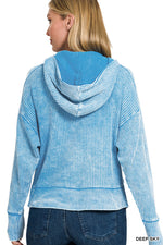 Wesleigh Waffle Zip Up
