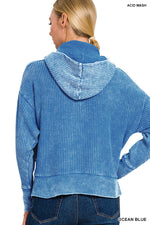 Wesleigh Waffle Zip Up