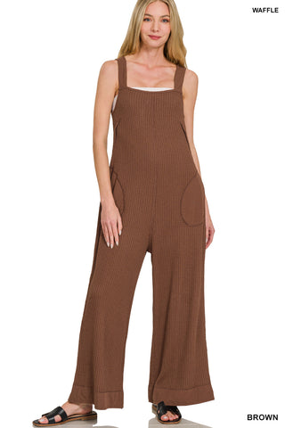 Driftwood Waffle Overalls