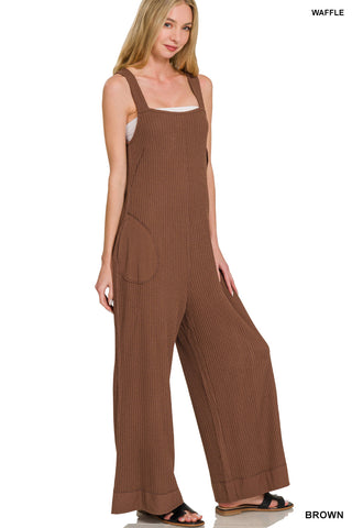 Driftwood Waffle Overalls