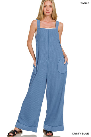 Driftwood Waffle Overalls