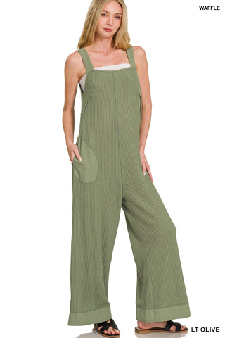 Driftwood Waffle Overalls