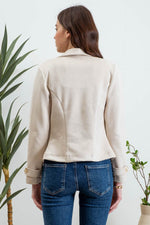 Camille Faux Suede Moto Jacket