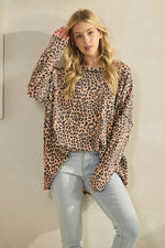 City Cheetah Rib Top