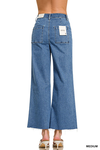 Zenana Westlyn Raw Hem Jeans