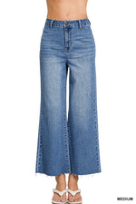 Zenana Westlyn Raw Hem Jeans