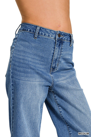 Zenana Westlyn Raw Hem Jeans