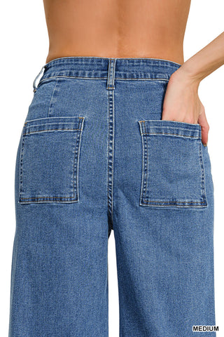 Zenana Westlyn Raw Hem Jeans