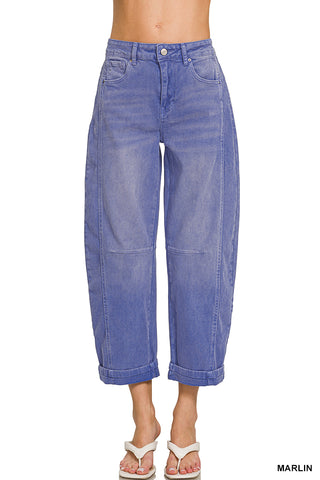 Main Character Barrel Coloured Denim