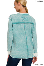 Wanderlust Washed Waffle Henley