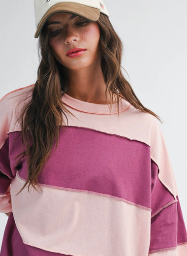 Chicago Long Sleeved Contrast Top