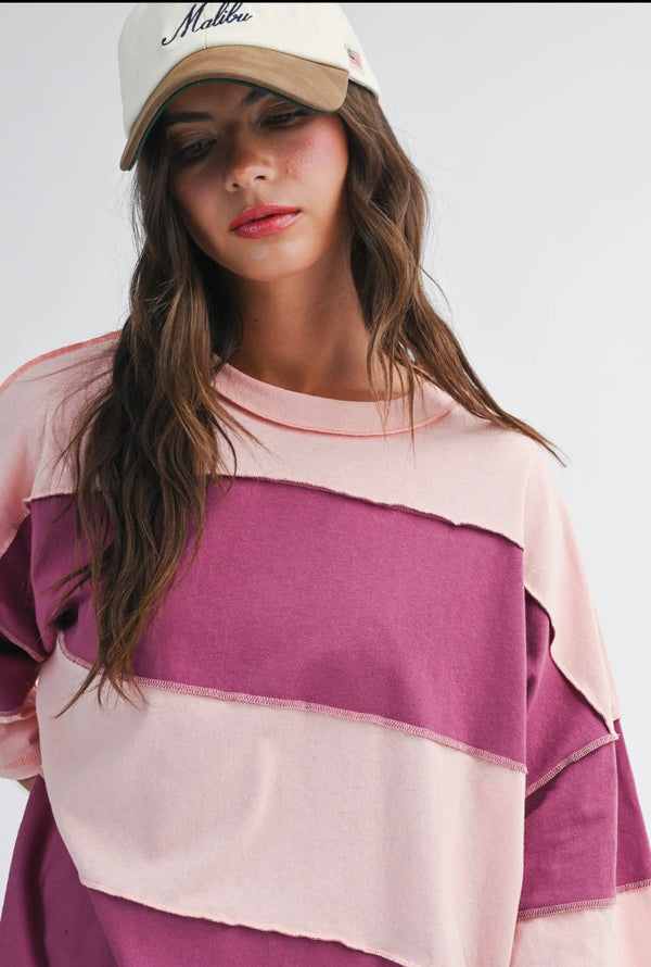 Chicago Long Sleeved Contrast Top