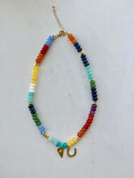 Bright Away Beaded Charm Necklace