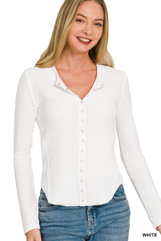 Cozy Day Snap Button Shirt