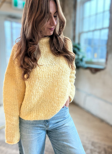 Fall Day Fuzzy Knit Sweater