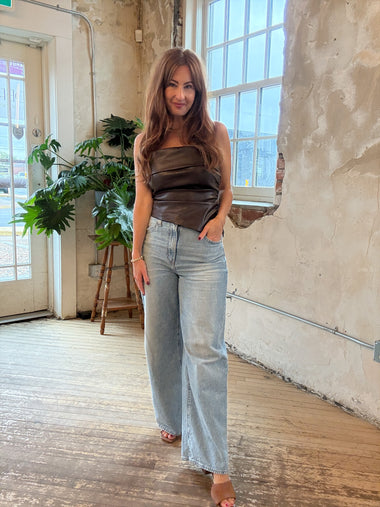 Rebel Ruched Tube Top