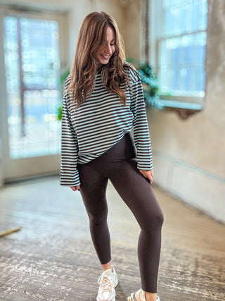 Seattle Stripe Long Sleeve Top