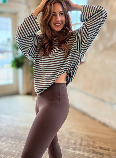 Seattle Stripe Long Sleeve Top