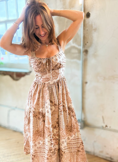 Harvest Corset Tie Dress