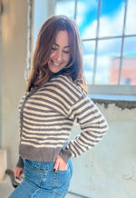 Sunday Edition Stripe Cardigan