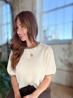 Sweet Talk Puff Sleeve Knit Sweater