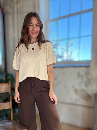 Sweet Talk Puff Sleeve Knit Sweater