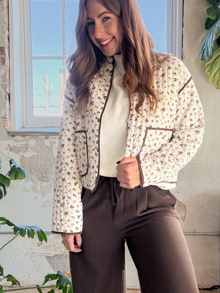 Wildflower Quilted Snap Jacket