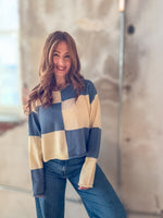 Harlequin Haze Checkered Sweater
